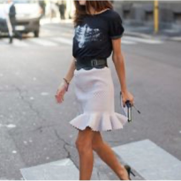 Melanie Lyne Minty Fresh Ruffle Bottom Pencil Skirt - Picture 15 of 15